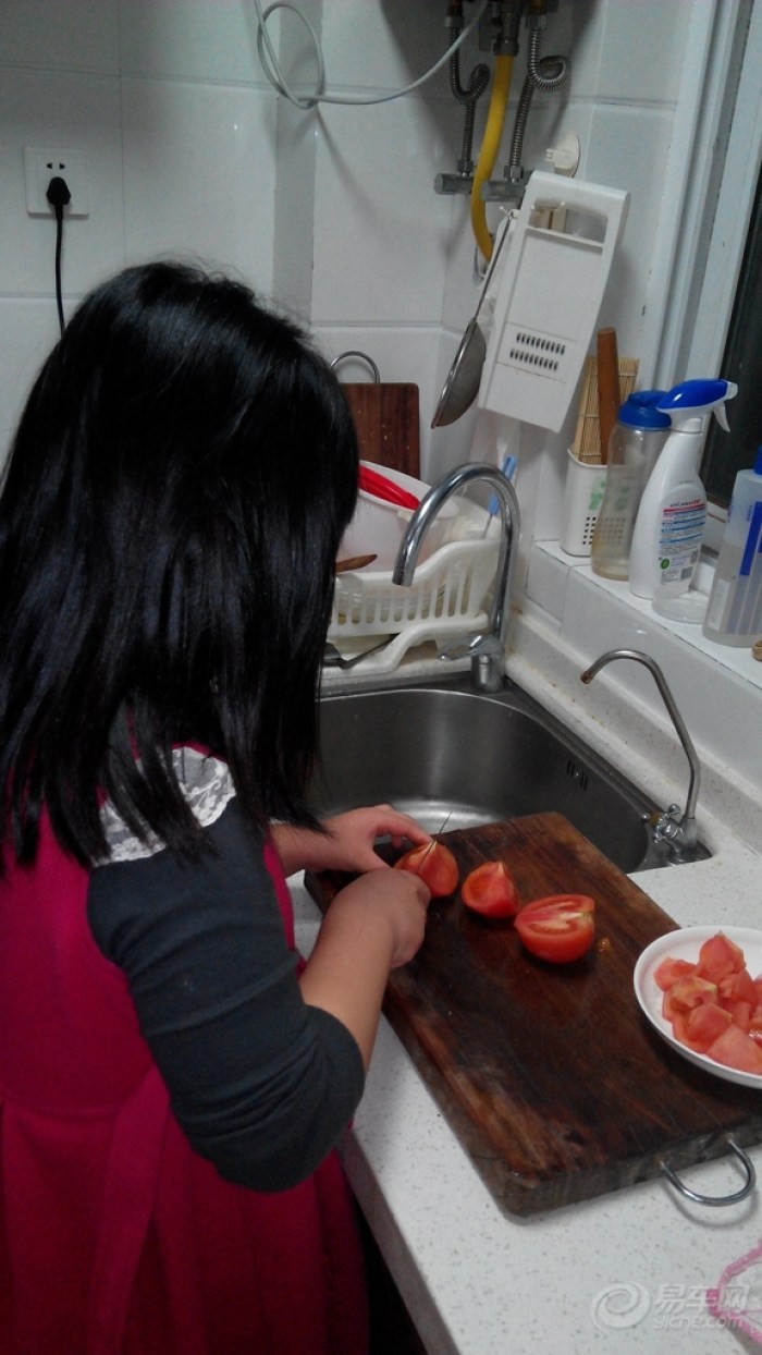 外甥女学炒菜