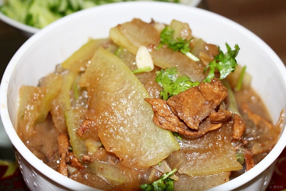 【【快乐厨艺】冬瓜粉皮炖肉(荤)】_美食之旅