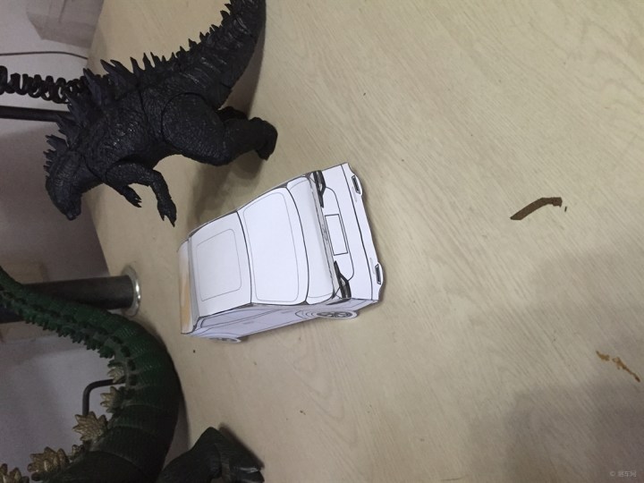 【折纸车模】索9大战哥斯拉
