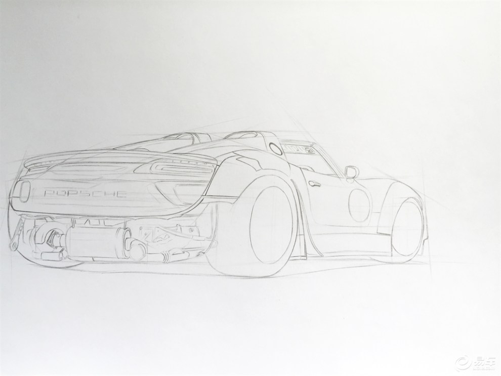 【我爱画汽车】保时捷918 spyder