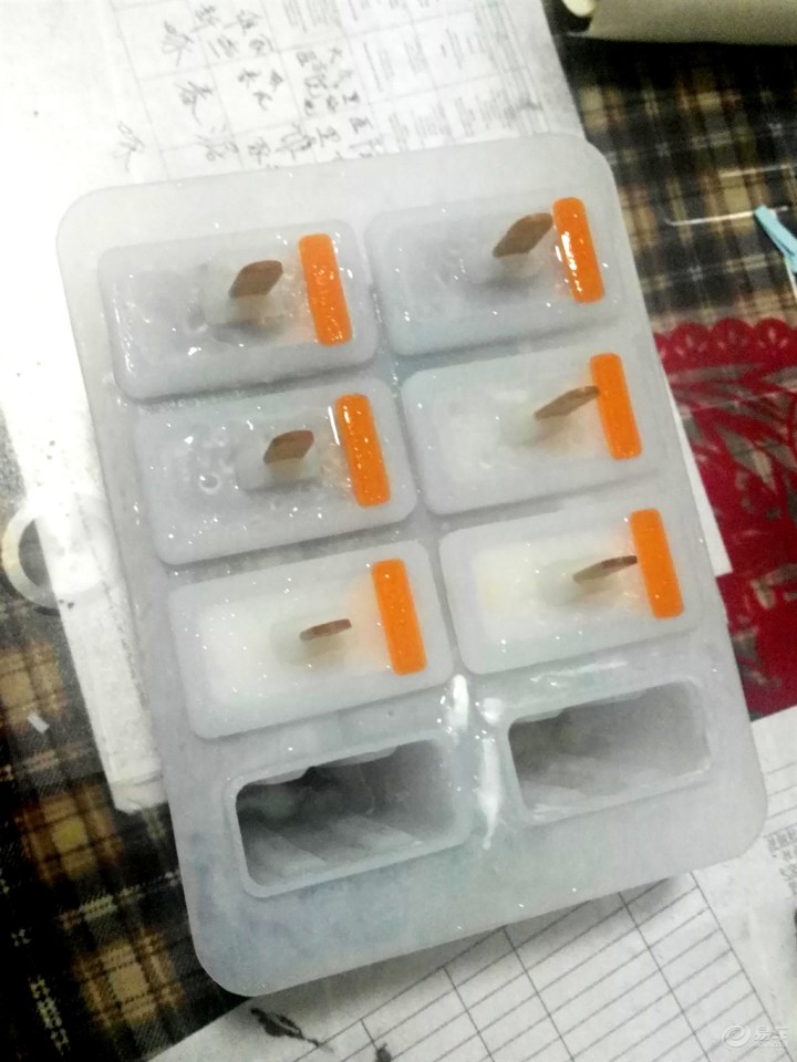 无,洗钢笔及自制的棒冰。