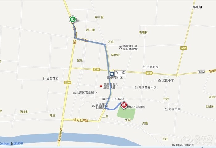 线路简单:滕州-枣庄-峄城-台儿庄-台儿庄古城,上面的旅游地图也详细地图片