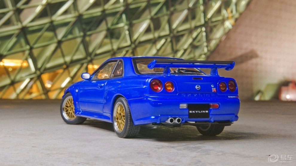 【汽车模型摄影】永不消逝的速度与激情——保罗蓝r34 gtr