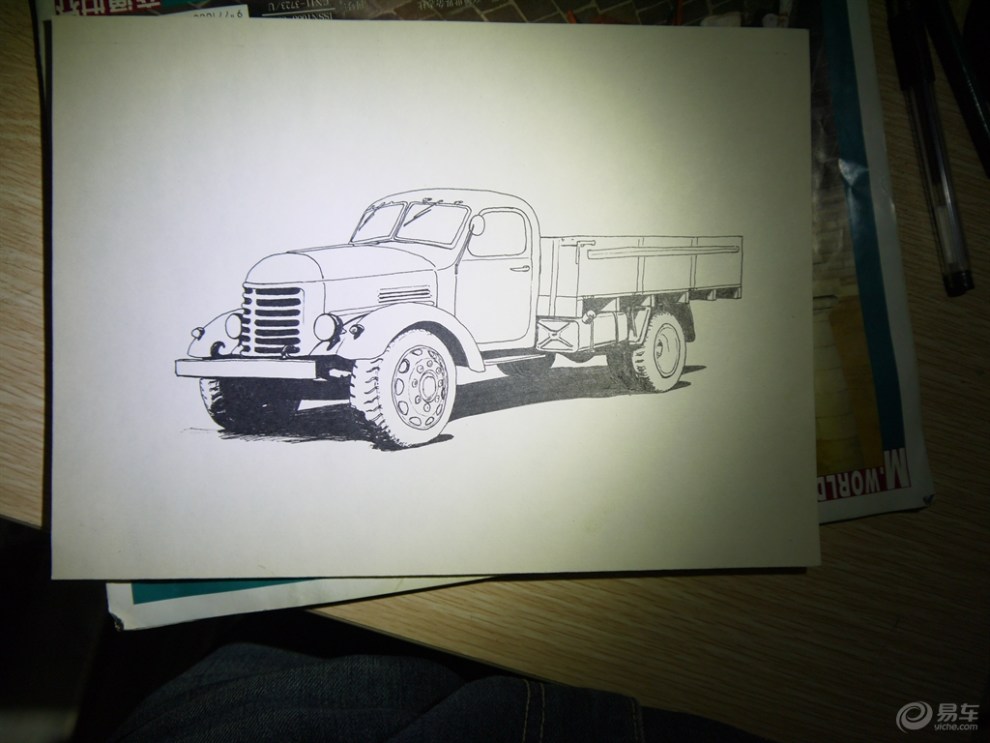 【我爱画汽车】逝去的历史—解放 ca10卡车