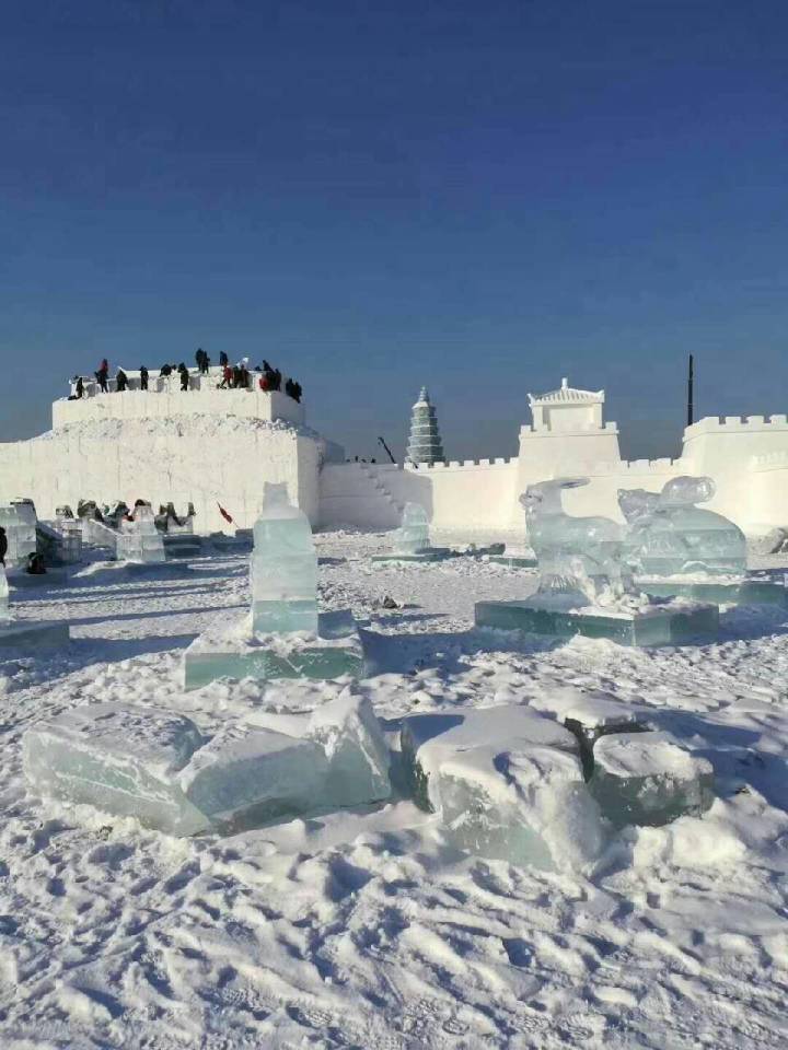 其实你也不用非到哈尔滨,抚顺一样也有冰雪**,而且规模也很大,地点就