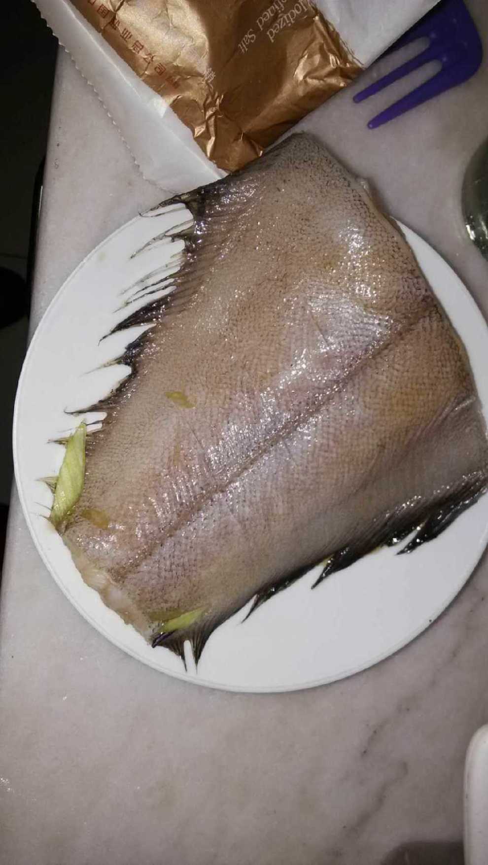 美食分享,清蒸蝶鱼.