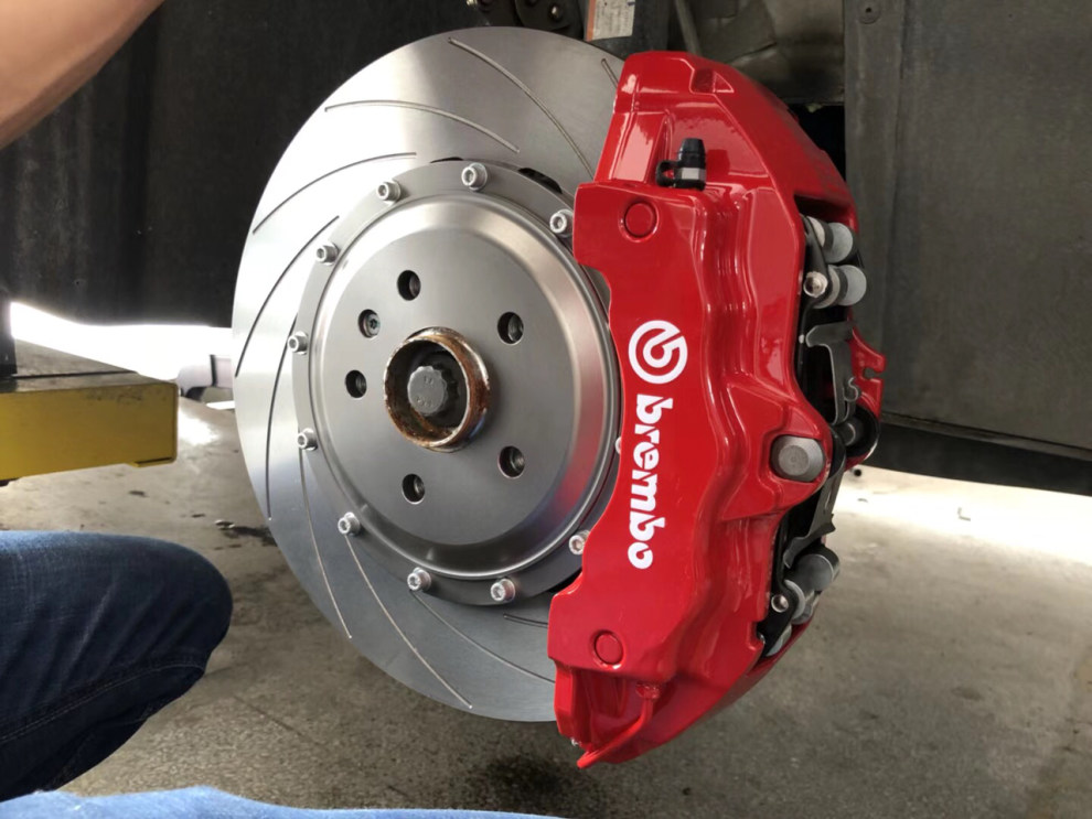 大众途观刹车改装升级意大利brembo大六活塞