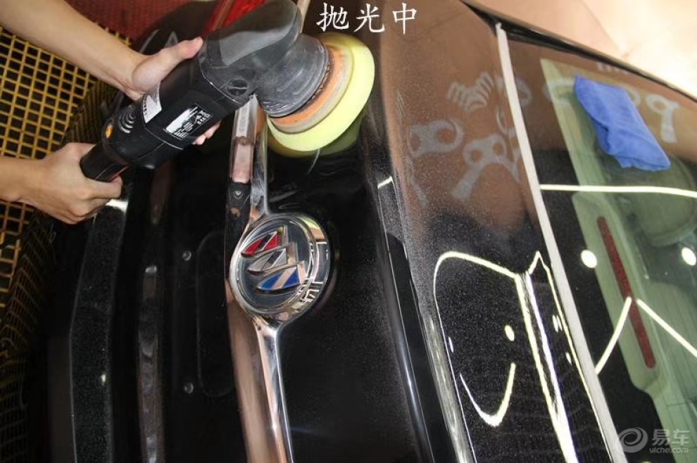 莆田专业汽车美容 老款君越内饰清洗 抛光打蜡